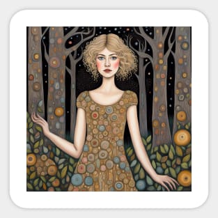 Rosamund Pike as a fairy in the woods Sticker